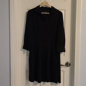 Black Drop Waist Dress
